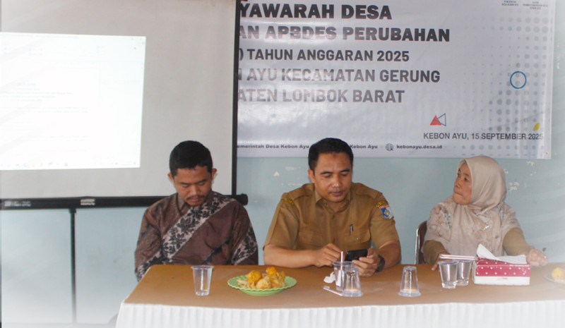Musyawarah Desa Pembahasan Perubahan Penjabaran APBDes T.A 2025