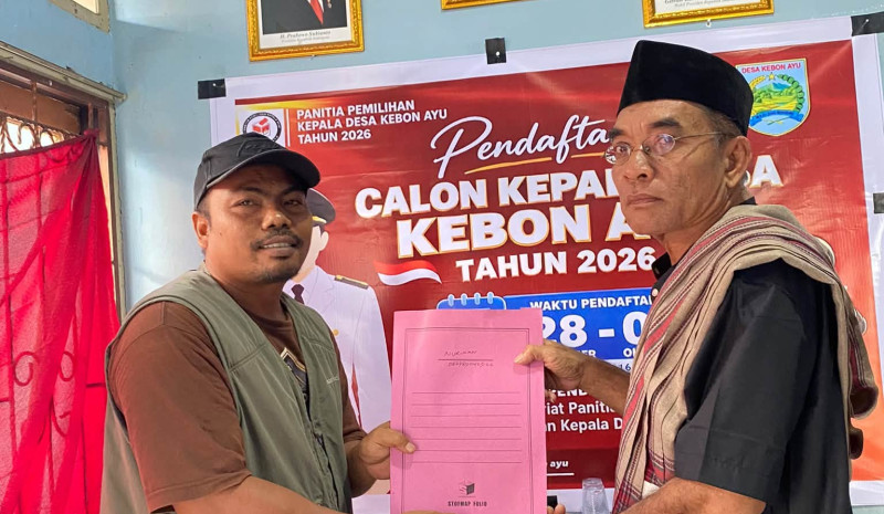 Panitia Pemilihan Kepala Desa (Pilkades) Desa Kebon Ayu secara resmi menutup masa pendaftaran Bakal Calon Kepala Desa Kebon Ayu Periode 2027–2035