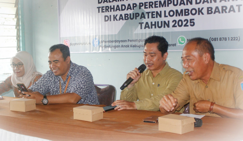 Pemdes Bersama Dinas P2KBP3A Kabupaten Lombok Barat menggelar Kegiatan Sosialisasi Pencegahan Kekerasan dan TPPO